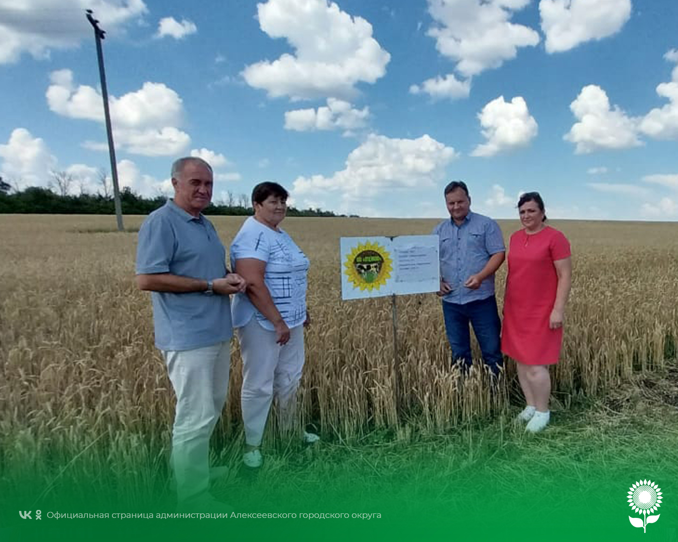 По сложившейся ежегодной традиции в Алексеевском городском округе 02 июля 2024 года состоялся первый этап рейтингового соревнования среди сельхозтоваропроизводителей  – «Объезд полей».